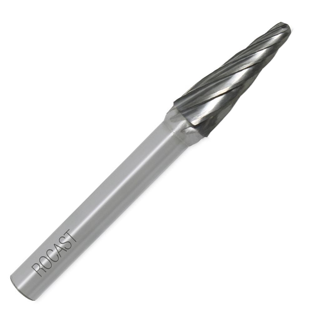 Lima Rotativa Cônica Com Raio Para Alumínio 8mm (45,0130) - Rocast