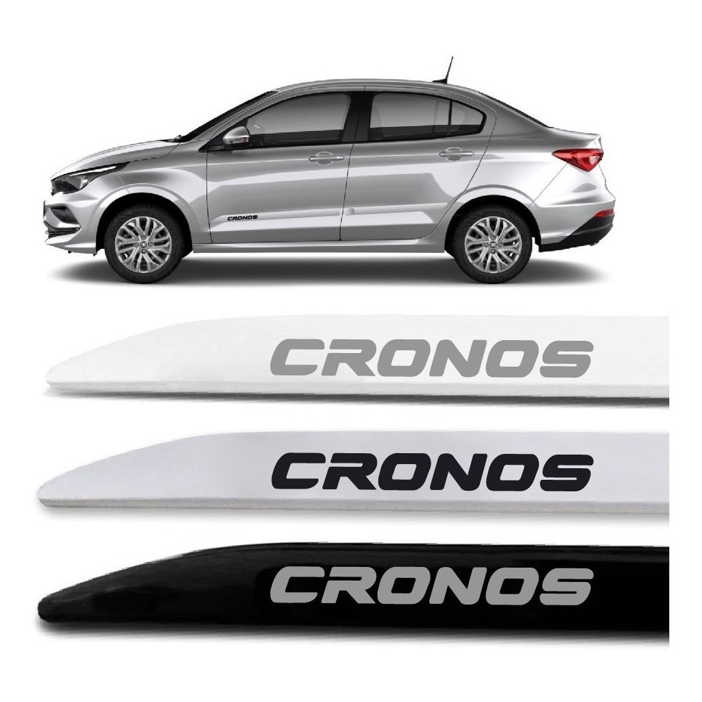 Jogo de Friso Lateral Facão Fiat Cronos 2018 a 2023