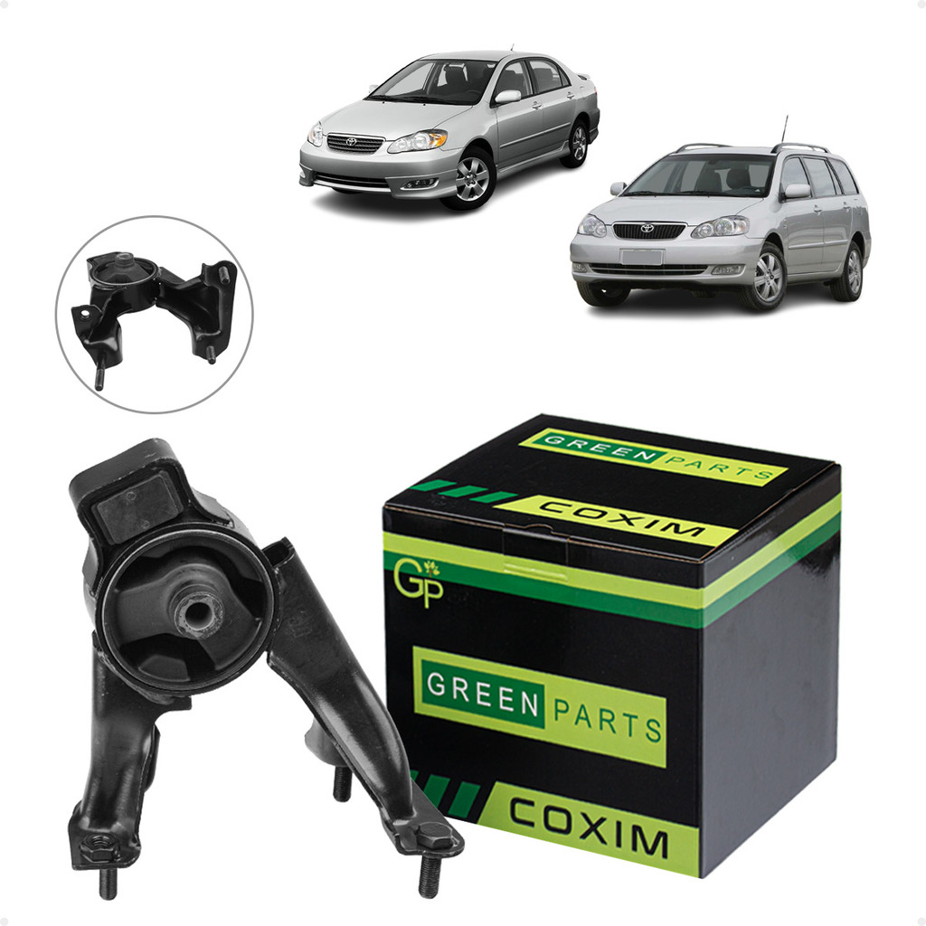 Coxim Câmbio Manual Traseiro Toyota Corolla 1.8 16V 2002 a 2008  Toyota Fielder 1.8 16V 2004 a 2007