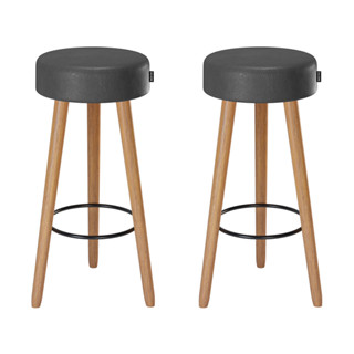 Conjunto 2 Banquetas Altas pé Palito Estofado Londres Salaone Cozinha, Gourmet, Balcão, Bistro, churrasqueira 60/70/80cm em Oferta na Shopee