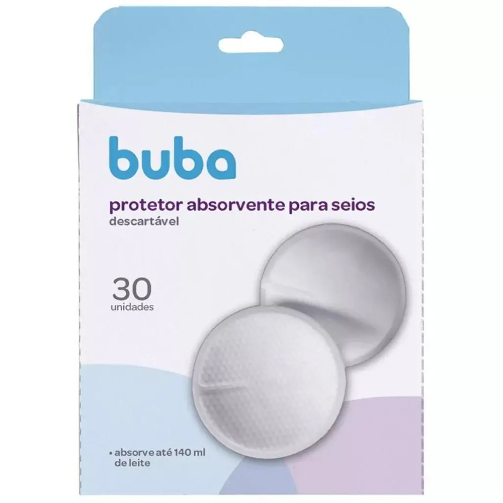 Kit Absorvente para Seios Buba com 30