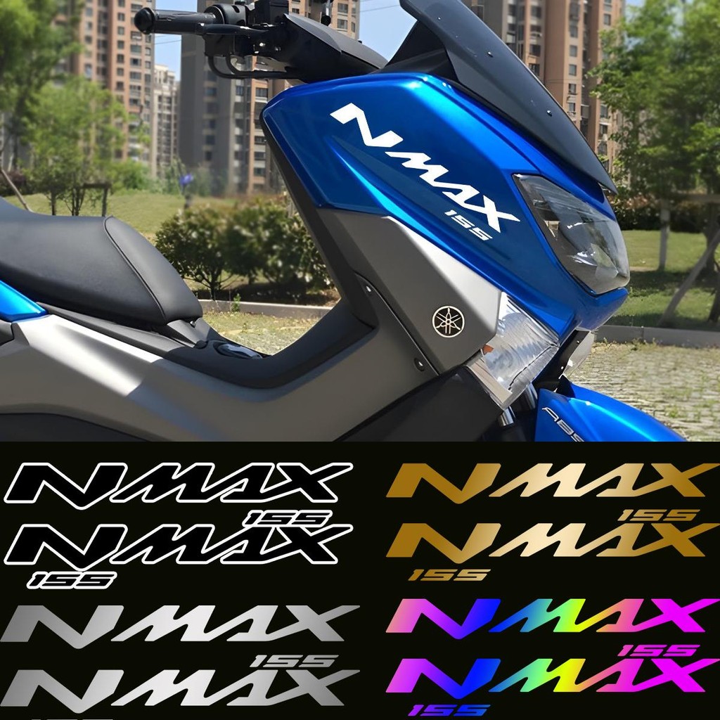 Para Yamaha NMAX 155 Aerox NVX155 Decalques De Vinil À Prova Dwaterproof Água Motocicleta Scooter Tuning Adesivos 2 Pçs