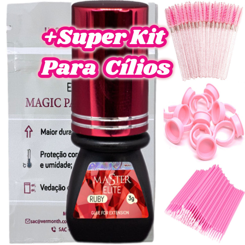 Cola Elite Master Ruby Para Alongamento De Cílios 3ml