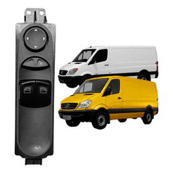 Botão Duplo Vidros Elétricos Mercedes Sprinter 311 415 515 com Conector Único 2013>