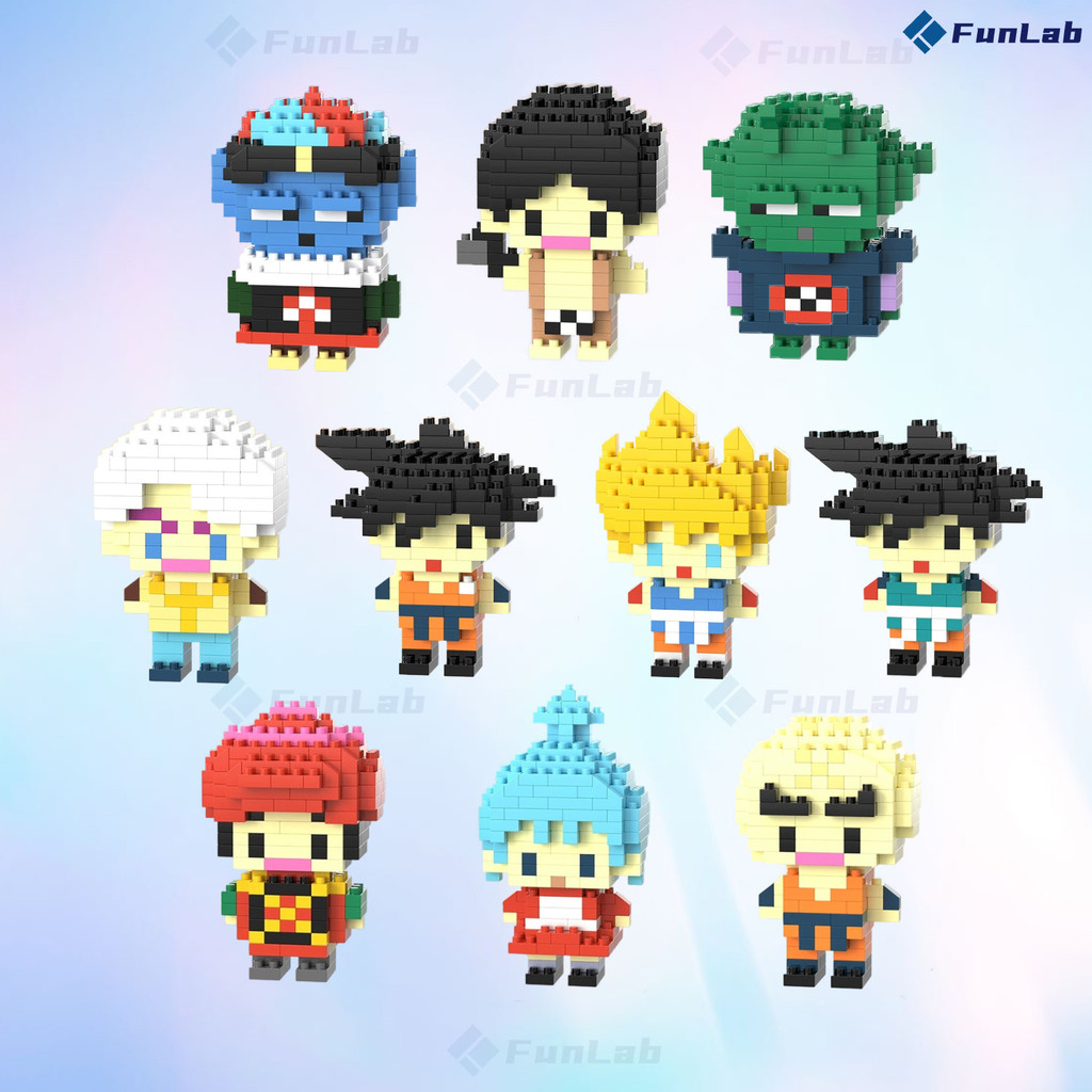 Blocos de Montar Mini Brinquedo DIY Criativo- Boneco Dragon Ball Anime Decoração