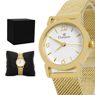 Relogio Champion Original Feminino Aço Inoxidavel Dourado Resistente a Agua 1 Ano de Garantia em Oferta na Shopee