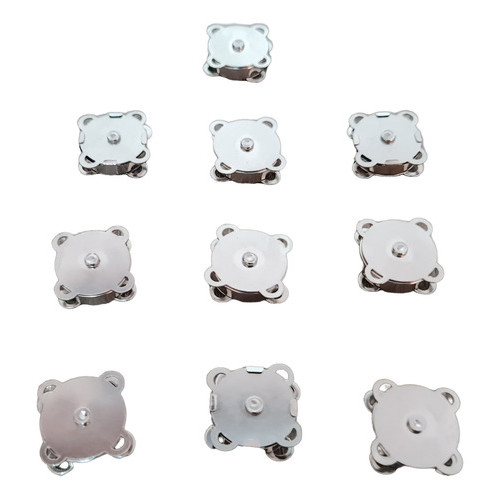 10 Botões Magnético Imantado Prata 18mm Para Costurar em Oferta na Shopee