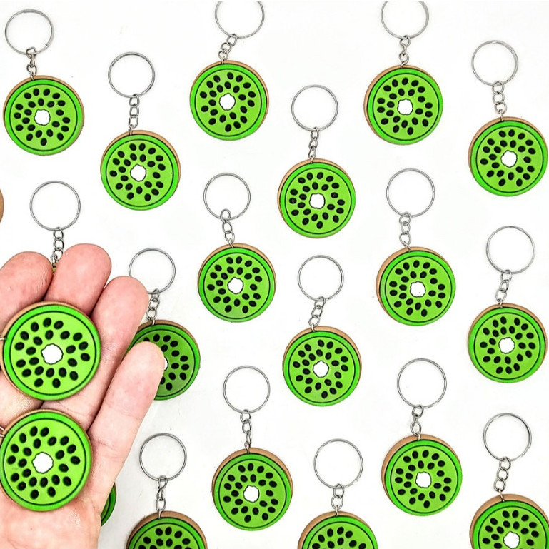 Chaveiro  Kiwi 10un Lembrancinha Chaveiro Frutas Nitrição Evento