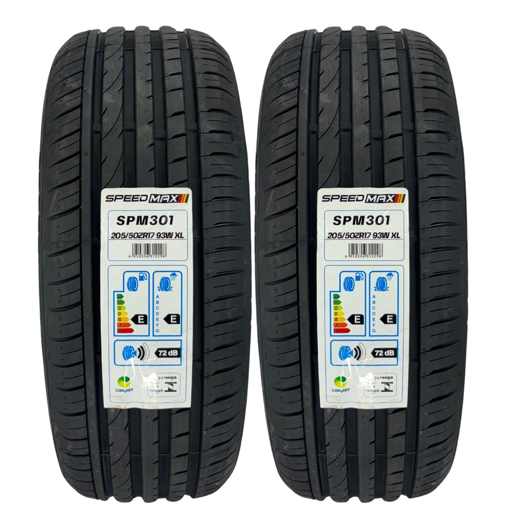 KIT 02 PNEUS 205/50R17 93W SPM301 SPEEDMAX ARO 17 POLO GOF UP VIRTUS CIVIC COROLLA FOCUS TIIDA SENTRA - Spare Parts and Accessories for Vehicles