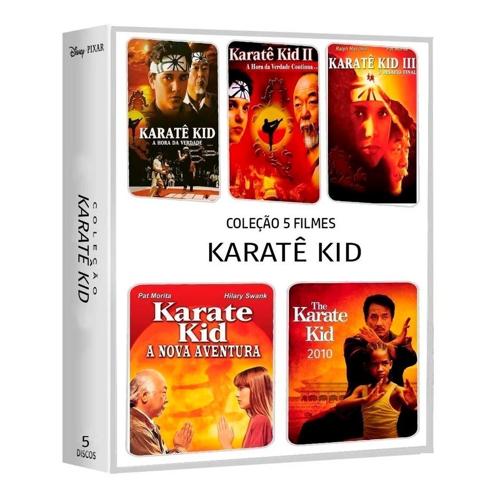 Dvd Karatê Kid 1 2 3 4 5 - 5 Dvd