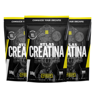 Kit 3x Atlas Creatina - 500g - Iridium Labs em Oferta na Shopee