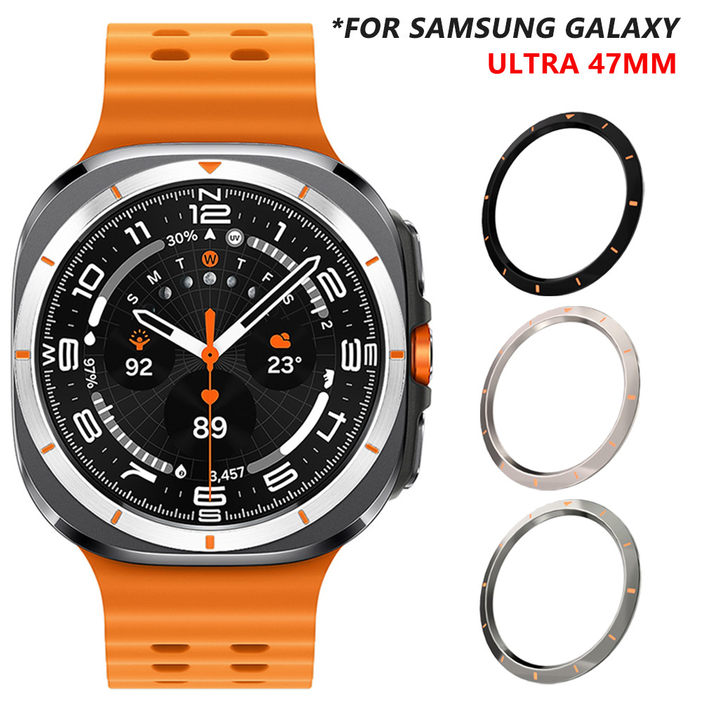 Capa Para Samsung Galaxy Watch Ultra 47mm Smartwatch PC Moldura Anel Protetor Caso Pára-Choques