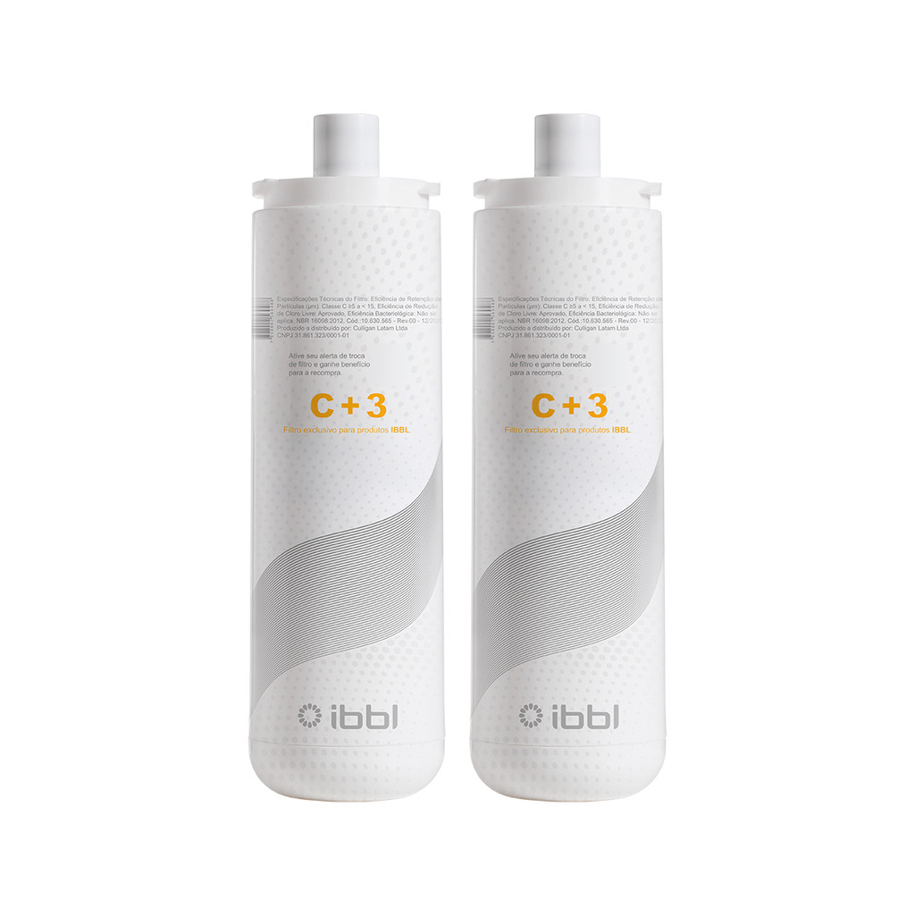 Kit 2 Refil P/ Purificador De Água Gelada IBBL C+3 Original