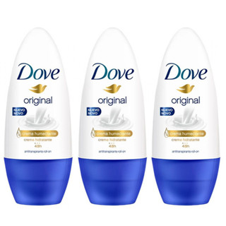 Kit com 03un Desodorante Roll On Dove Care Original 50ml em Oferta na Shopee