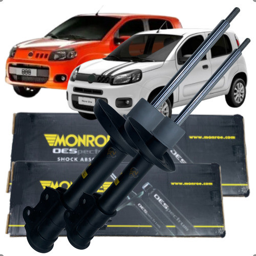 Par Amortecedor Dianteiro Monroe Uno 1.0 / 1.4 Evo 2010 2011 2012 2013 2014 2015 2016 em Oferta na Shopee