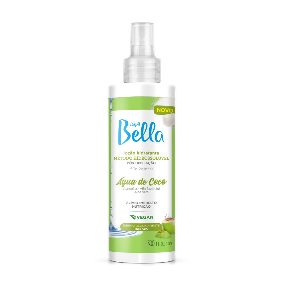Loção Hidratante Pós Depilação Vegano Coco Depil Bella 300ml - Beauty