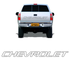 Faixa Tampa Traseira S10 1999/2005 Chevrolet Adesivo Grafite