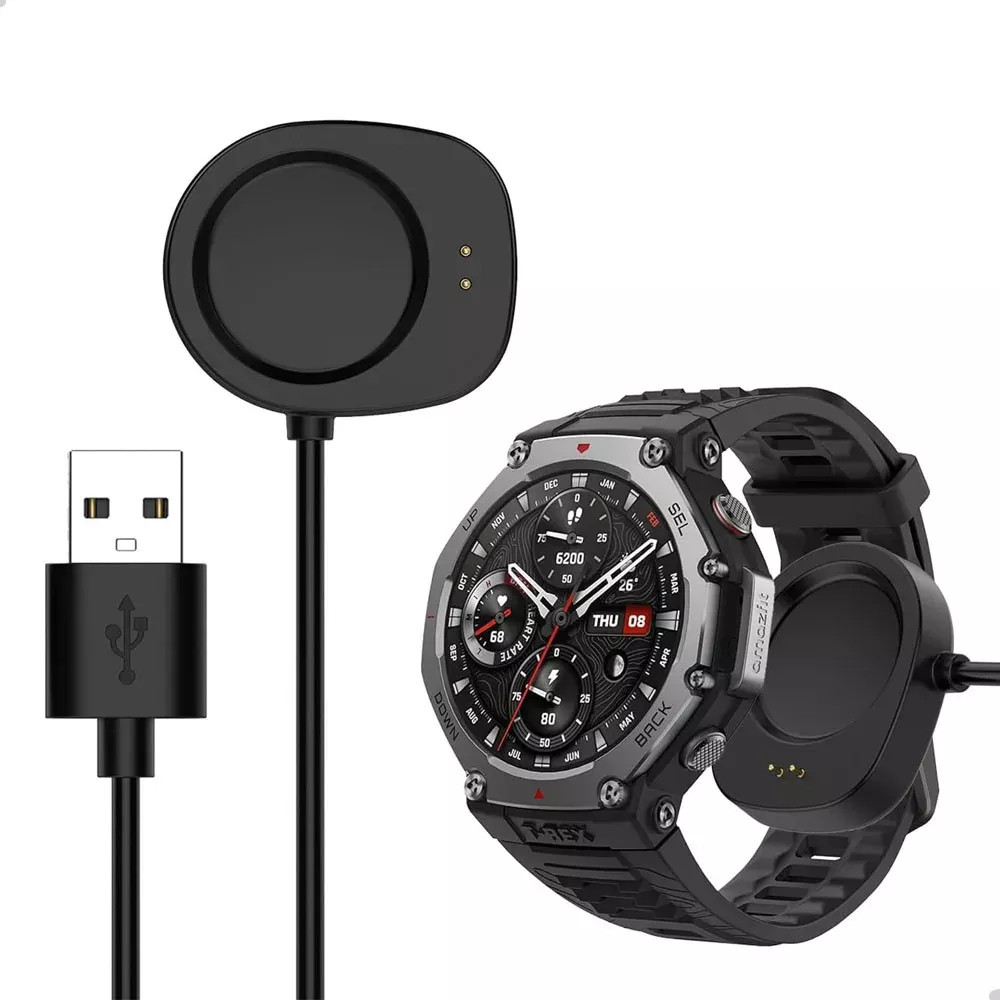 Cabo Carregador USB Para Smartwatch Amazfit T-Rex 3 / Amazfit Balance