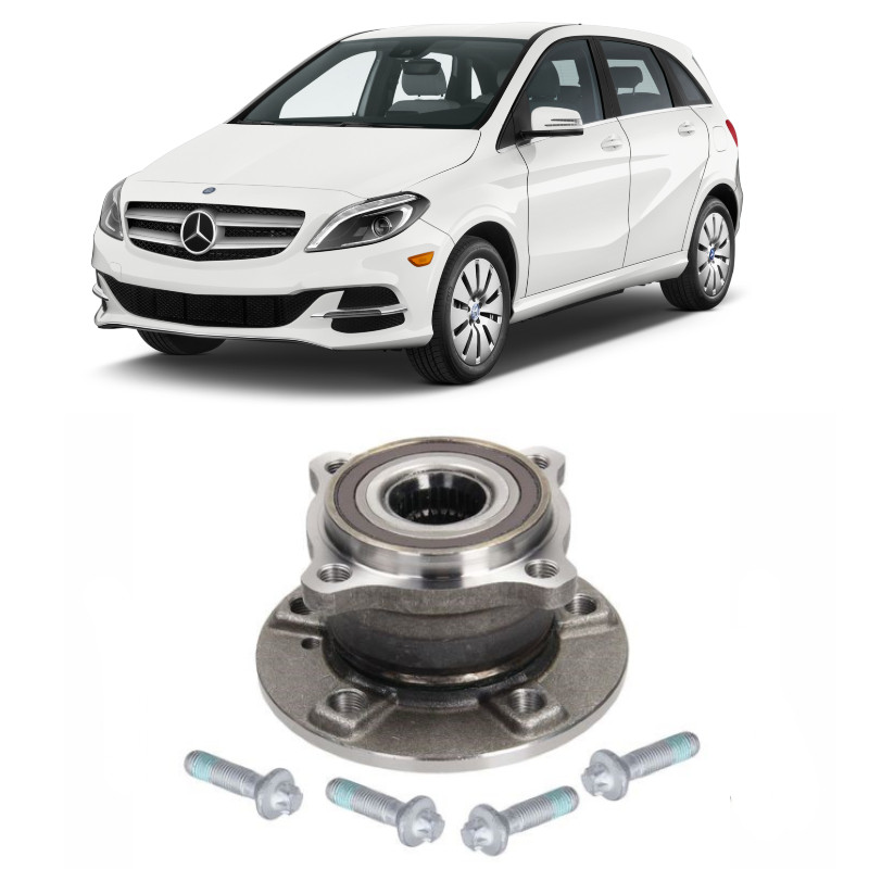 Cubo Roda Traseira Mercedes Benz B250 2013 até 2018 4Matic com ABS