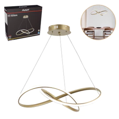 Luminaria Pendente Led Maria 50w Com Seleção de temperatura Quente/Neutro/Frio Dourado Cod: 589228073 Avant