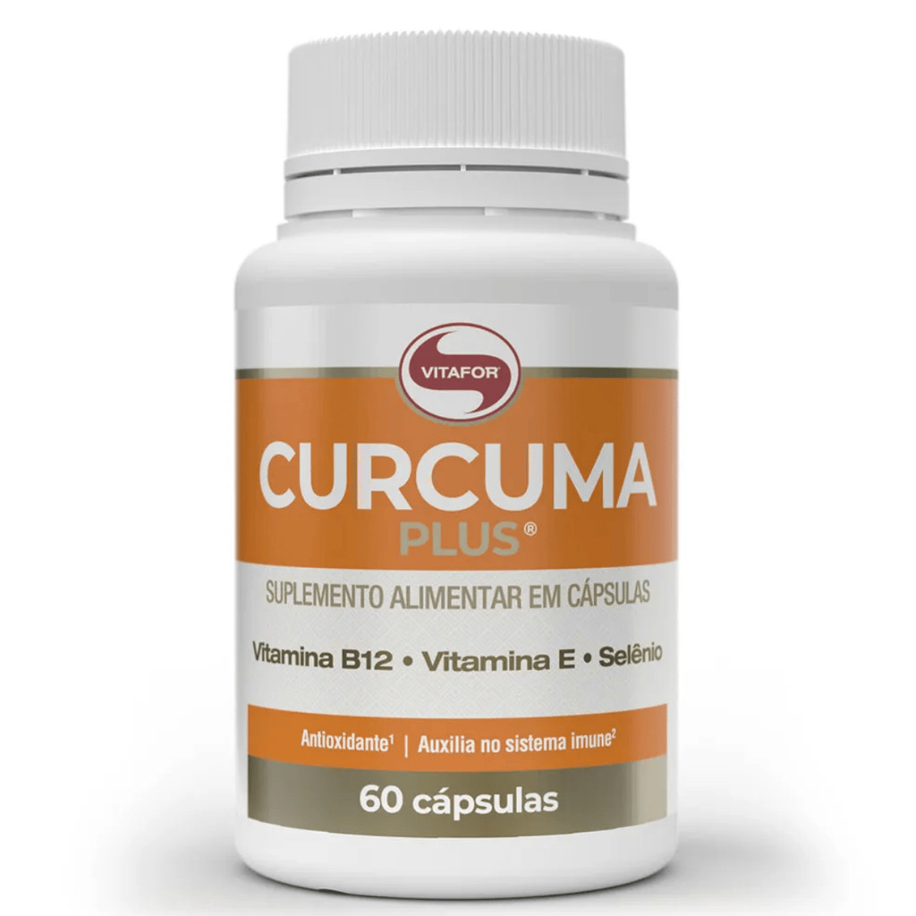 Curcuma Plus Pote 60 Cápsulas 500mg - Vitafor em Oferta na Shopee