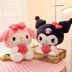 Pelúcia Antialérgica 25cm Kuromi, My Melody ou Cinnamoroll – Personagens de Desenho Animado