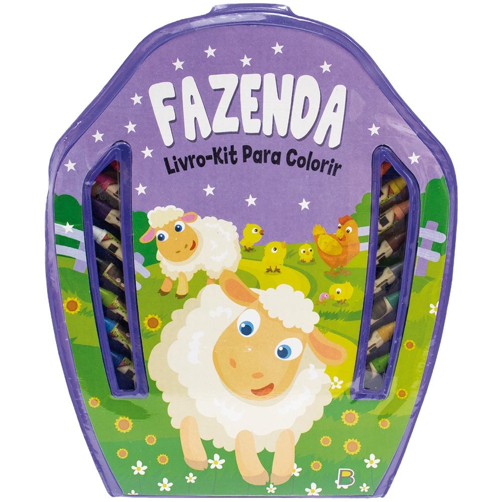 Livro-Kit Para Colorir: Fazenda