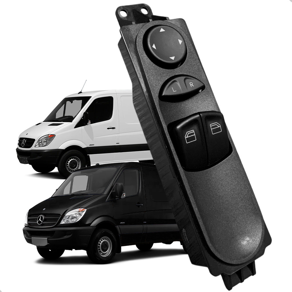 Botão Controle Vidro Elétrico MB Sprinter 311/415/515 Compatível 2013 em Diante Duplo em Oferta na Shopee
