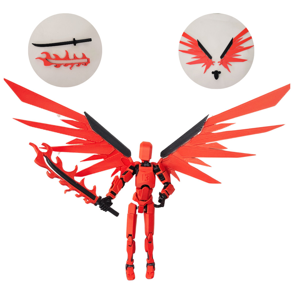 Boneco Dummy 13 Com Asas E Katana Super Premium Montado!