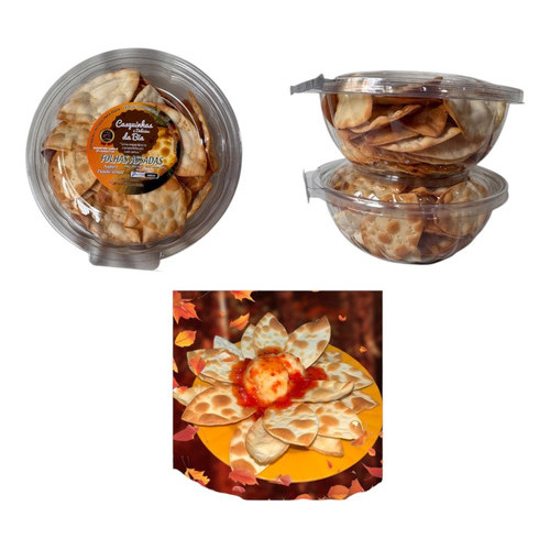 Folhas Assada Tipo Crostini Crocante  Aprox. 50 Unid.