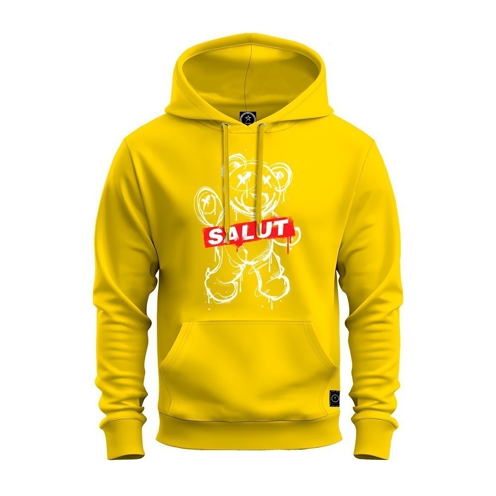 Moletom Blusa De Frio Inverno Confortável Estampado Urso Salut