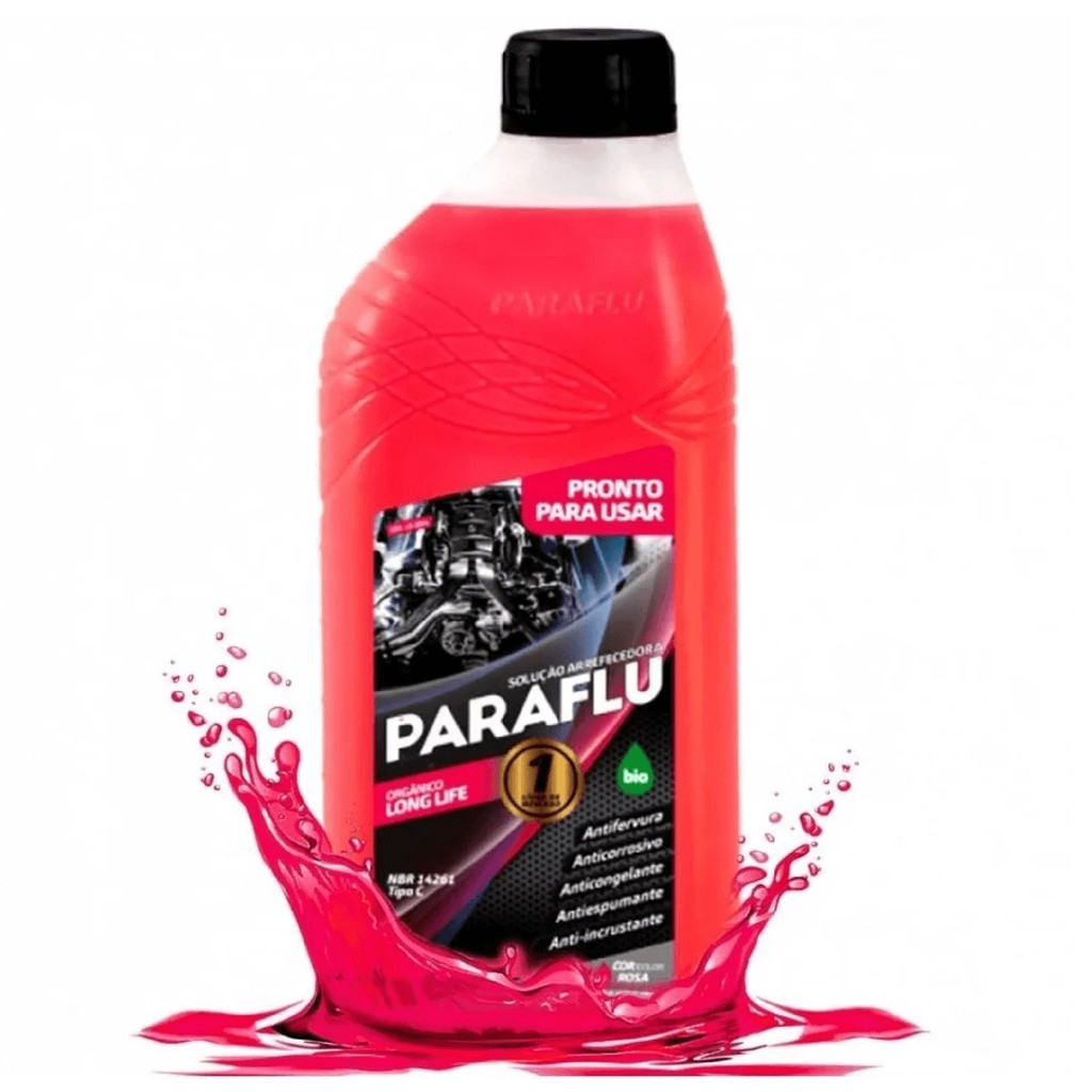 Aditivo Radiador Paraflu Rosa (Pronto Uso) BIo Organico Long Life 1L 103004 em Oferta na Shopee