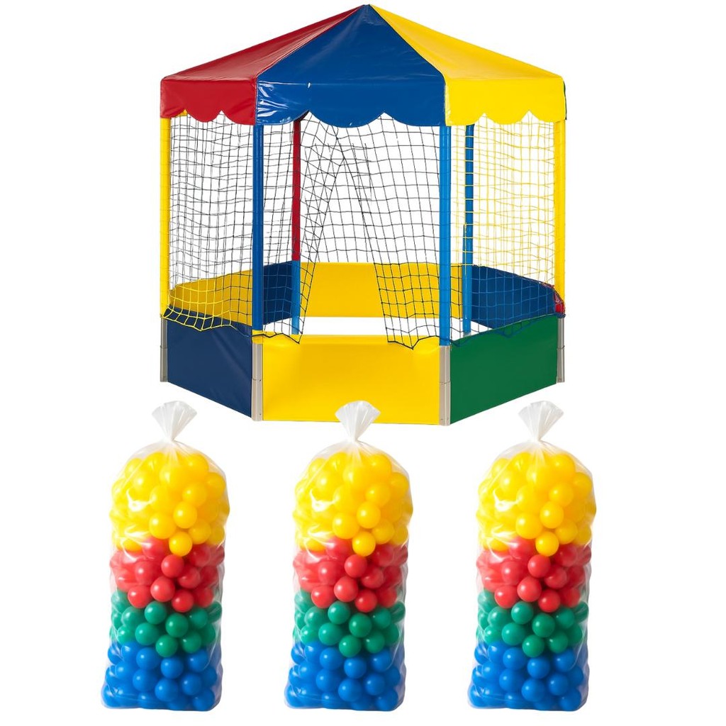 Piscina De Bolinhas Nacional Premium Oitavada 2,00m + 1500 Bolinhas Coloridas em Oferta na Shopee