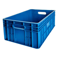 Kit 4 Peças Caixas Plásticas Modelo Fechada Ecommerce Reforçada Agrícola Multiuso C/ Alças 20 Litros