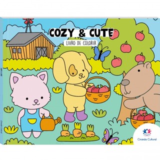 Livro Cozy and Cute - Livro de Colorir em Oferta na Shopee