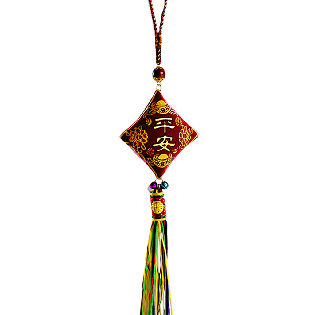 Pendulo Omamori Amuleto Chaveiro Oriental Kanji - Vermelho