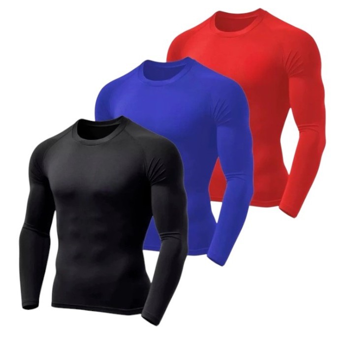 Kit 2 Camisas Térmicas Uv 50+ Malha fria Proteção Solar