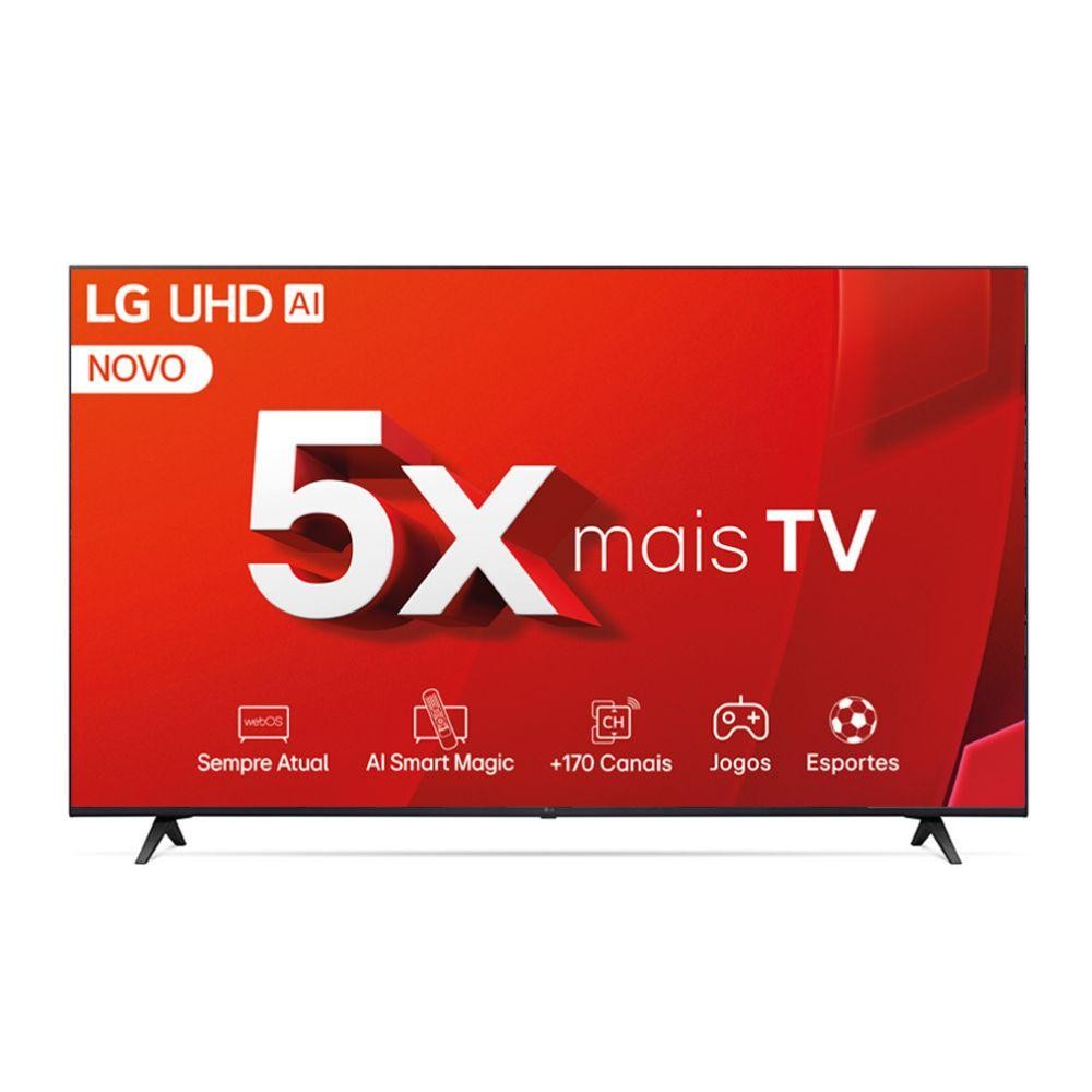 Smart TV LG 86UT8050PSA 4K Ultra HD 86" WebOS 24 AI Sound Pro e Processador AI α5 4K Gen7 em Oferta na Shopee