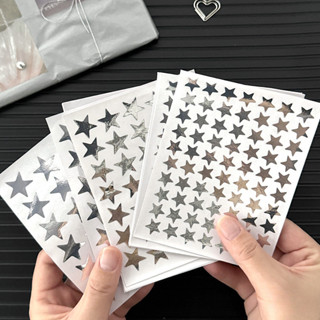 10 Folhas De Adesivo Estrela De Prata DIY Scrapbook Decoração De Presente em Oferta na Shopee