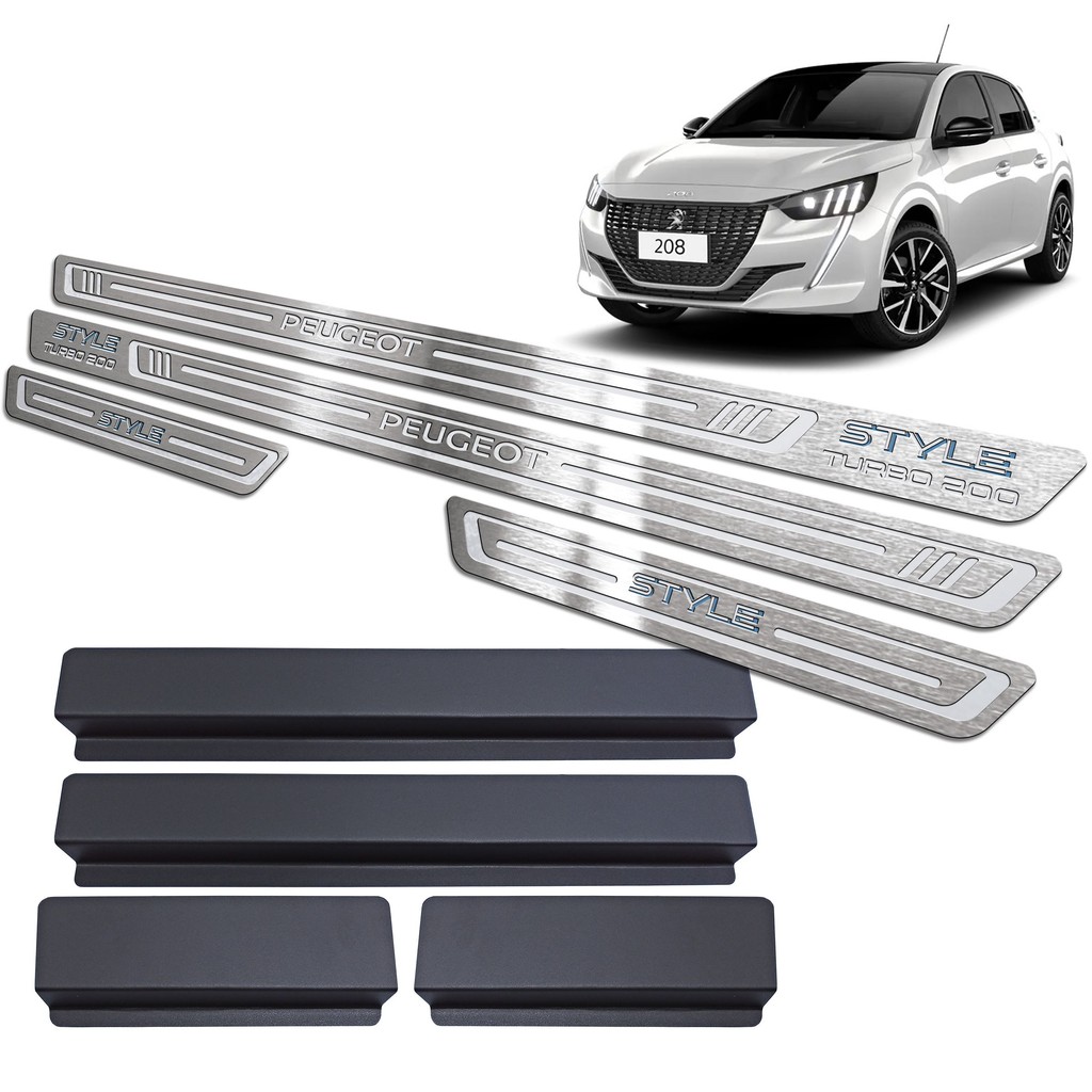 Soleira de Porta Peugeot 208 Style Turbo 200 2021/.. - Aço Inox em Oferta na Shopee