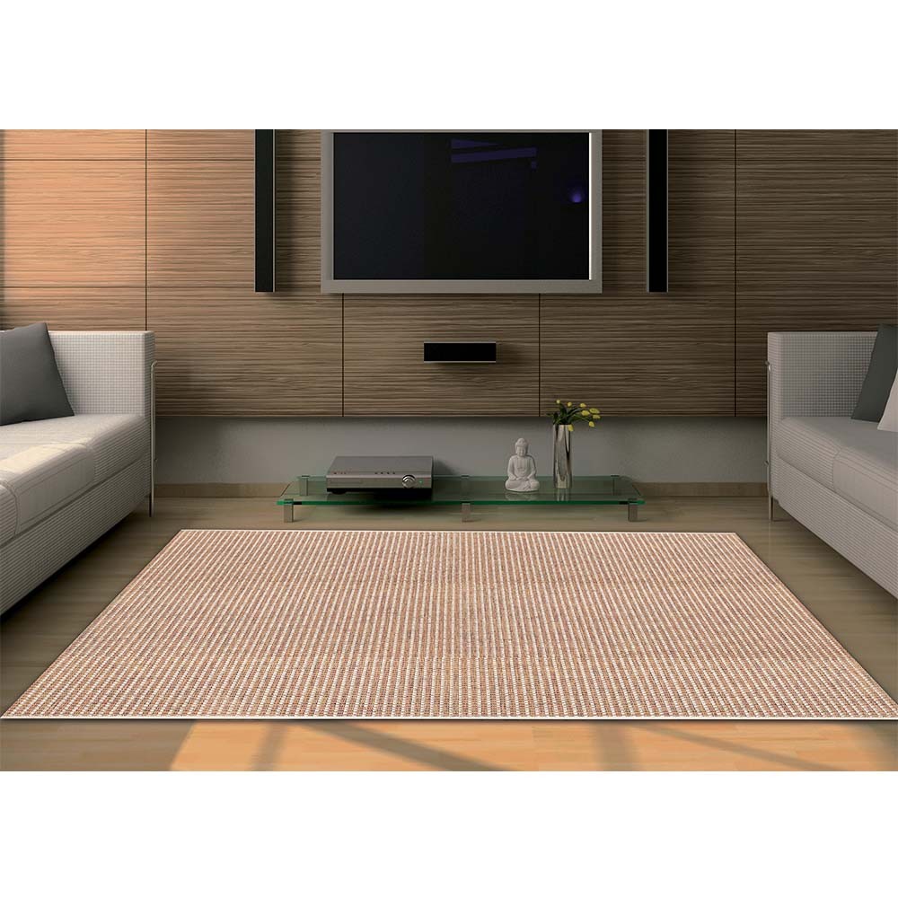 Tapete Sala Quarto 200x250 Cm Sisal Clinica Sem Pelo Marrom Búzios