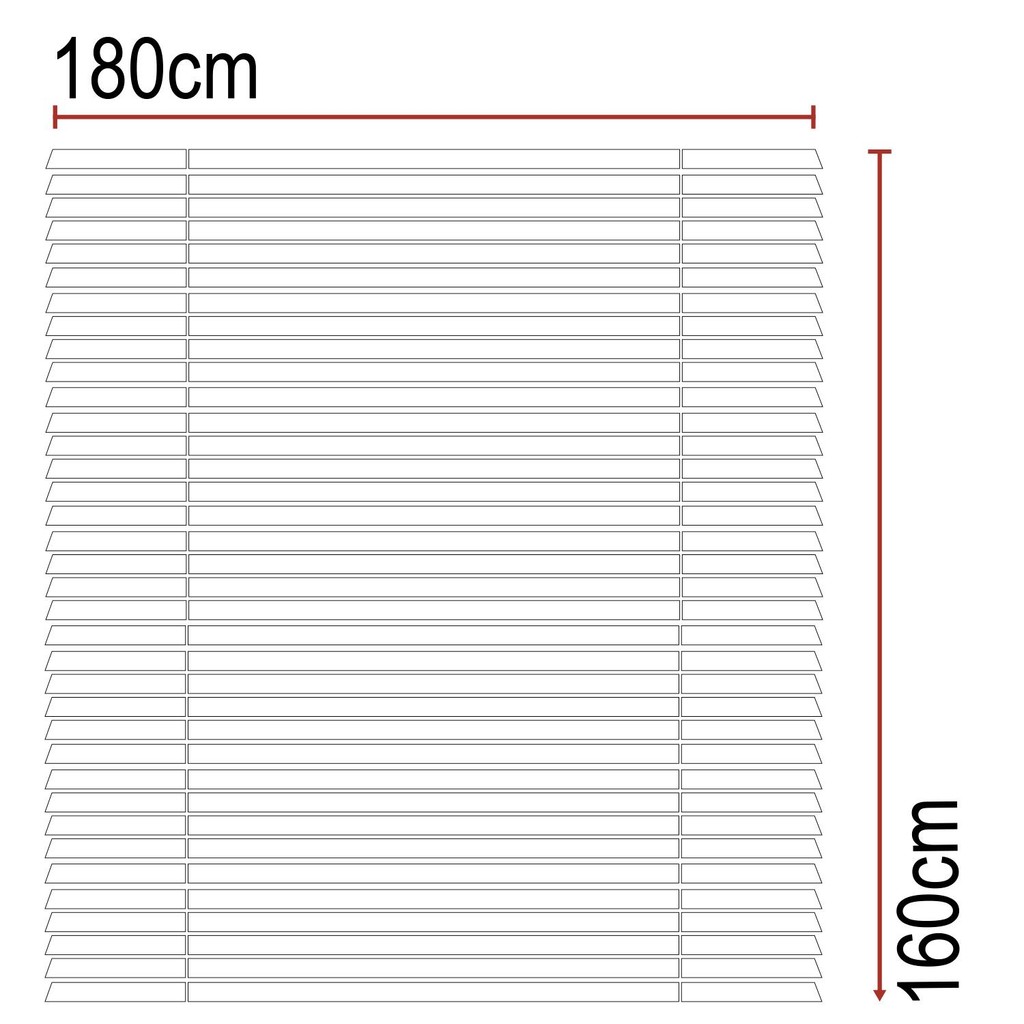 Persiana de PVC Horizontal 180x160cm - Branco em Oferta na Shopee