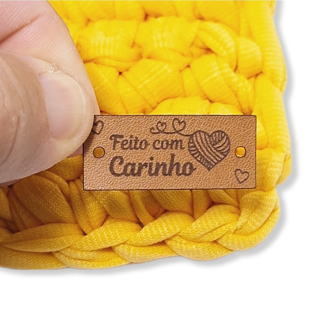 Feito Com Carinho - Crochê Croché - Etiquetas Personalizadas Pronto para uso 22-01-