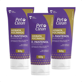 Kit 3 Hidrata Focinhos Pet Clean - 60g em Oferta na Shopee