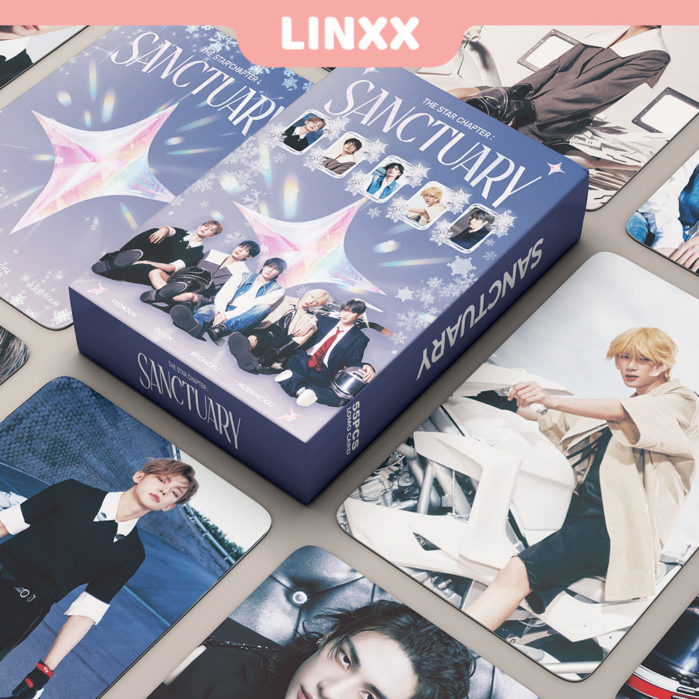 LINXX 55 Pcs TXT Sanctuário Álbum Lomo Card Kpop Photocards Série De Cartões Postais