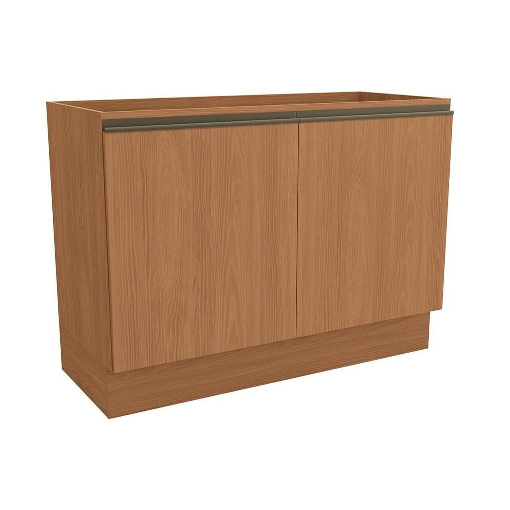 Balcão de Cozinha Maxxi G745 c/ 2 Portas s/Tampo 120cm Canela - Kappesberg em Oferta na Shopee