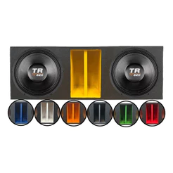 CAIXA DUTO RÉGUA COLORIDO 2 ALTO FALANTES TRITON 12 TR 620 WOOFER