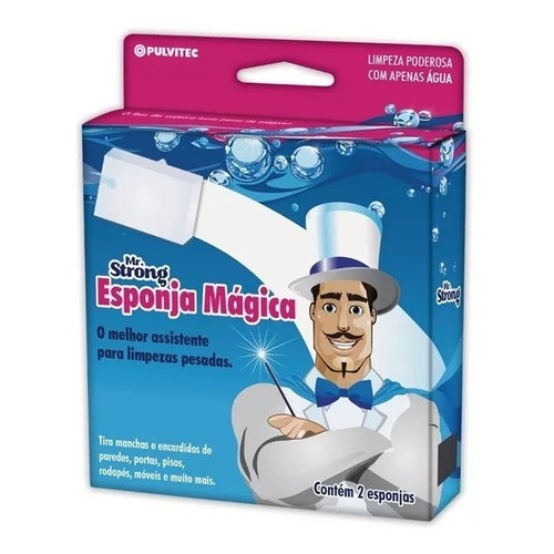 Esponja Mágica Mr. Strong Limpa Tudo Carro Casa Rejunte Kit 3 Un — imagem 2 de 2