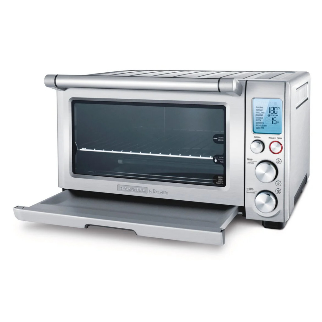 Forno Elétrico De Bancada Tramontina by Breville Smart em Aço Inox 9 Funções 22 Litros