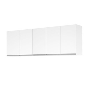 Armario Aereo Modulado 5 Portas Milla Branco em Oferta na Shopee